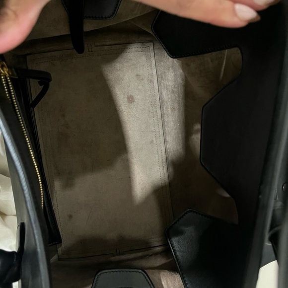 Celine ALL BLACK MONOCHROME tote handbag - Picture 7 of 8